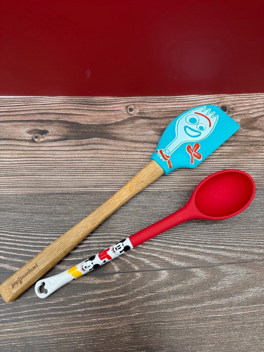 Pampered Chef Toy Story 4 Forky Spatula Mickey Mouse Spoon Disney Kitchen Lot